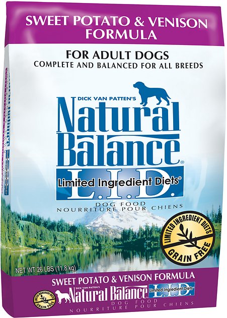 Natural Balance L.I.D. Limited Ingredient Diets Sweet Potato & Venison Formula Grain-Free Dry Dog Food