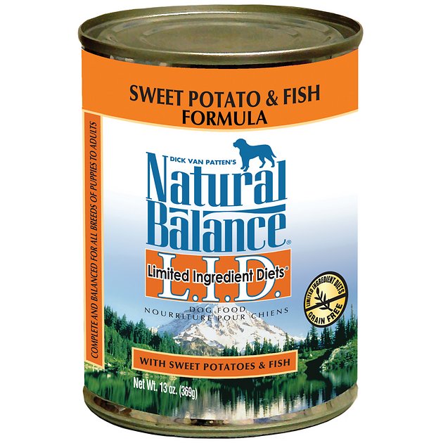 Natural Balance L.I.D. Limited Ingredient Diets Sweet Potato & Fish Formula Grain-Free Canned Dog Food