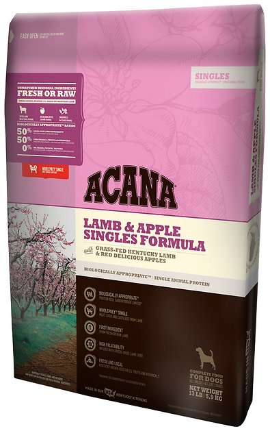 ACANA Lamb & Apple Singles Formula Grain-Free Dry Dog Food