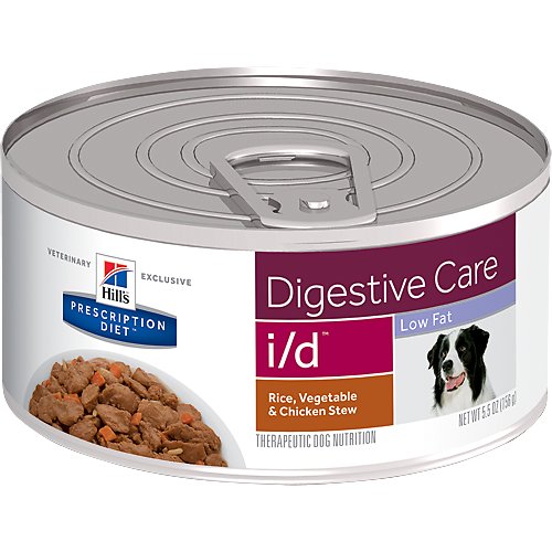 Hill's Prescription Diet i/d Digestive Care Low Fat Rice, Vegetable & Chicken Stew Canned Dog Food