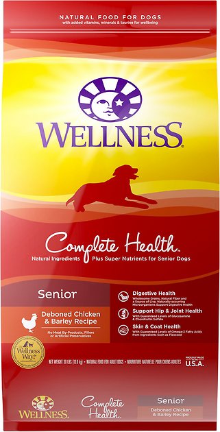 Wellness Complete Health Senior Deboned Chicken & Barley Recipe Dry Dog Food