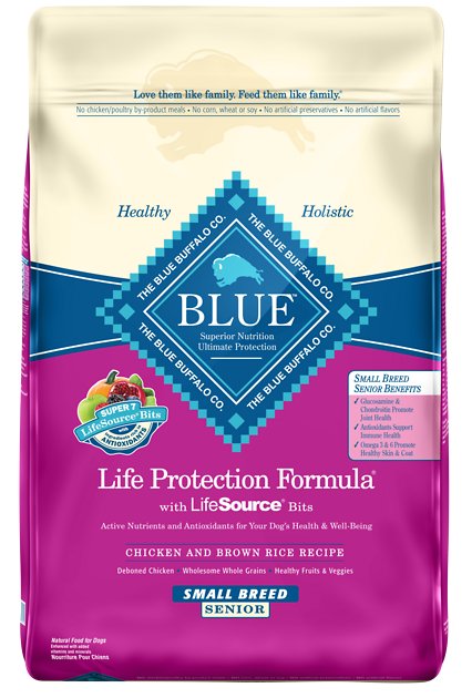 Blue Buffalo Life Protection Formula Small Breed Senior Chicken & Brown Rice Recipe Dry Dog Food