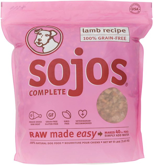 Sojos Complete Lamb Recipe Grain-Free Freeze-Dried Dog Food