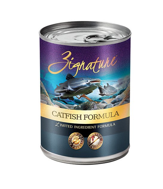 Zignature Catfish Limited Ingredient Formula Grain-Free Canned Dog Food, 13-oz, case of 12