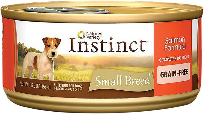 Instinct by Nature's Variety Grain-Free Salmon Formula Small Breed Canned Dog Food, 5.5-oz, case of 12