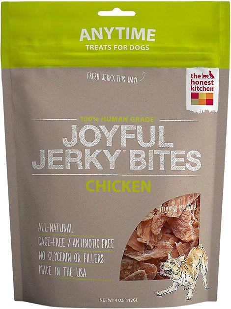 The Honest Kitchen Joyful Jerky Bites Chicken Dog Treats, 4-oz bag