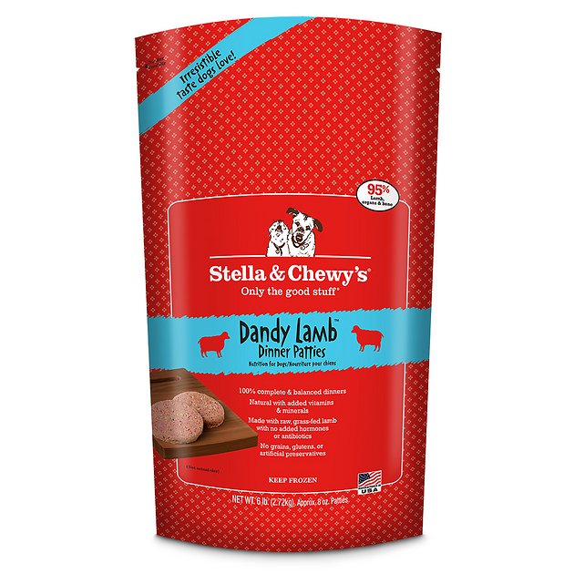 Stella & Chewy's Dandy Lamb Dinner Patties Raw Frozen Dog Food, 6-lb bag