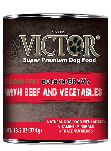 Victor Grain-Free Beef & Vegetables Entree in Gravy Canned Dog Food, 13.2-oz, case of 12