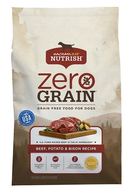 Rachael Ray Nutrish Zero Grain Natural Beef, Potato & Bison Recipe Grain-Free Dry Dog Food