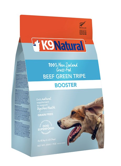 K9 Natural Beef Green Tripe Booster Grain-Free Freeze-Dried Superfood Dog Supplement, 8.8-oz bag