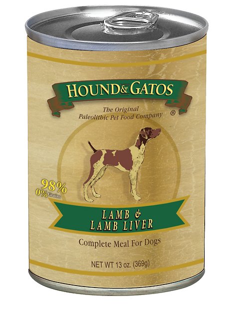 Hound & Gatos Lamb Formula Grain-Free Canned Dog Food, 13-oz, case of 12