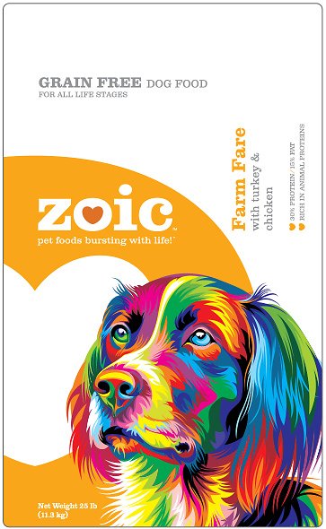 Zoic Farm Fare with Chicken & Turkey Grain-Free Dry Dog Food