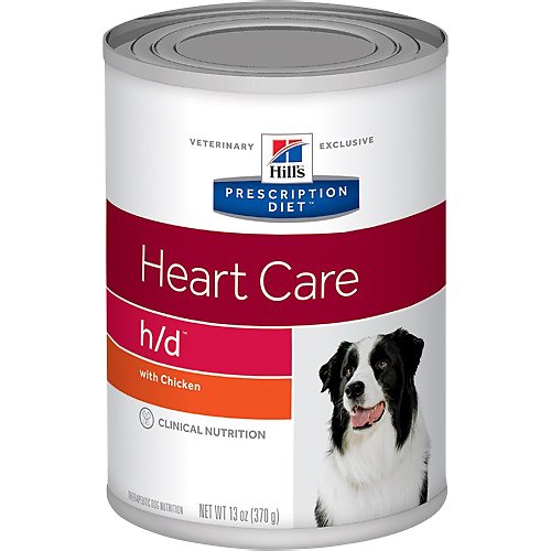 Hill's Prescription Diet h/d Heart Care with Chicken Canned Dog Food, 13-oz, case of 12