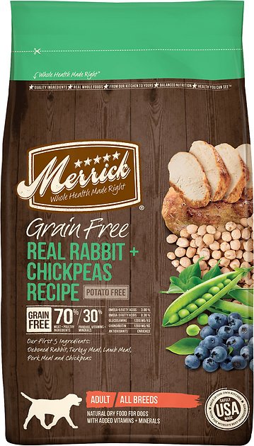 Merrick Grain-Free Real Rabbit + Chickpeas Recipe Dry Dog Food