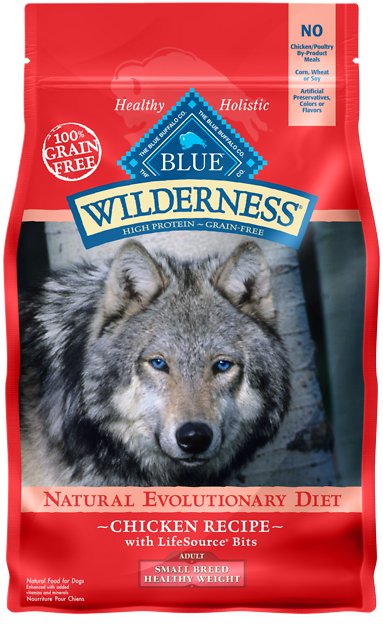 Blue Buffalo Wilderness Healthy Weight Chicken Recipe Adult Small Breed Grain-Free Dry Dog Food