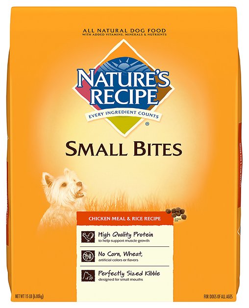 Nature's Recipe Small Bites Chicken Meal & Rice Recipe Dry Dog Food