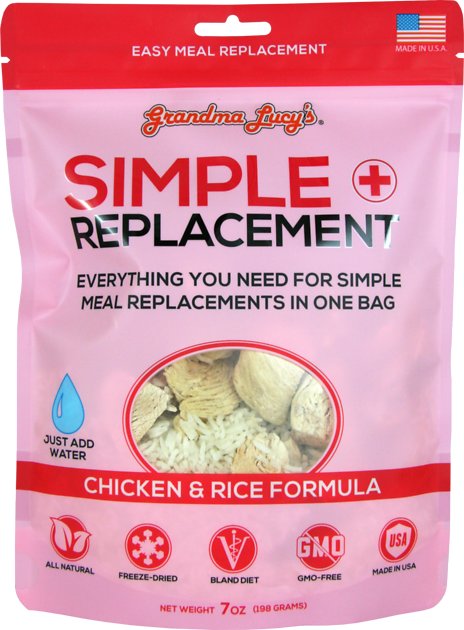 Grandma Lucy's Simple Replacement Freeze-Dried Dog & Cat Meal Replacement, 7-oz bag