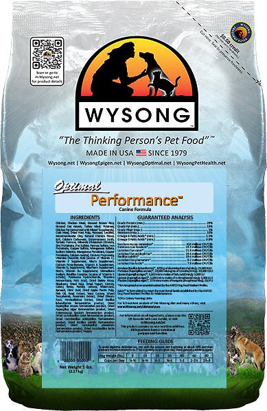 Wysong Optimal Performance Dry Dog Food, 5-lb bag