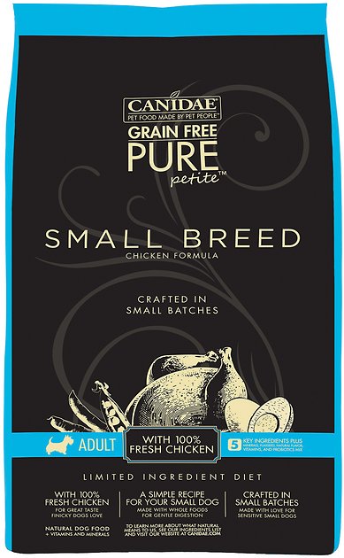 CANIDAE Grain-Free Limited Ingredient Diet PURE Petite Chicken Formula Small Breed Dry Dog Food