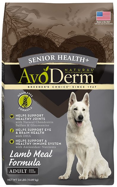 AvoDerm Senior Health Lamb Meal Formula Dry Dog Food