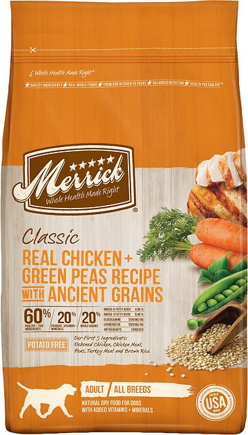 Merrick Classic Real Chicken + Green Peas Recipe with Ancient Grains Adult Dry Dog Food