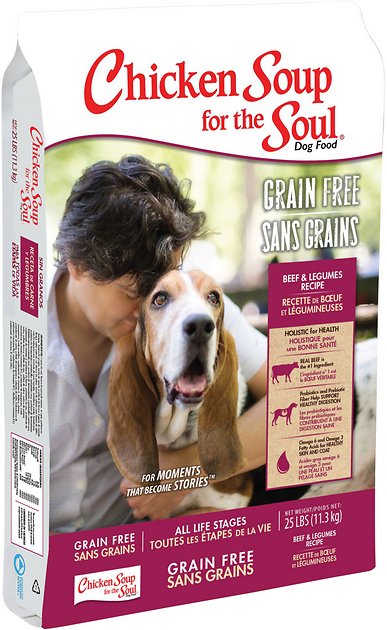 Chicken Soup for the Soul Beef & Legumes Grain-Free Dry Dog Food