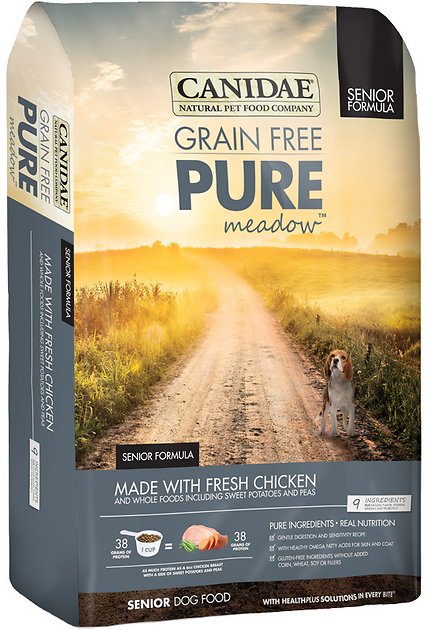 CANIDAE Grain-Free PURE Meadow Senior Formula with Chicken Dry Dog Food