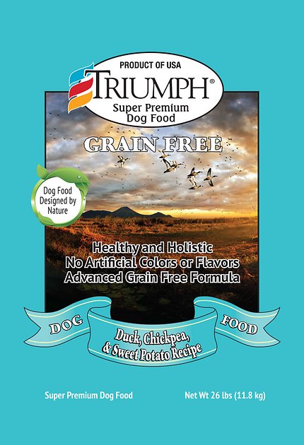 Triumph Grain-Free Duck, Chickpea & Sweet Potato Recipe Dry Dog Food