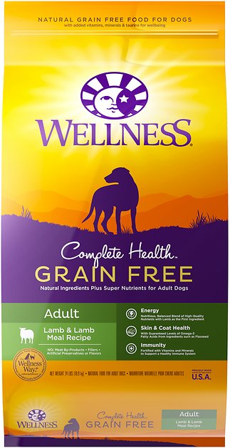 Wellness Grain-Free Complete Health Adult Lamb & Lamb Meal Recipe Dry Dog Food