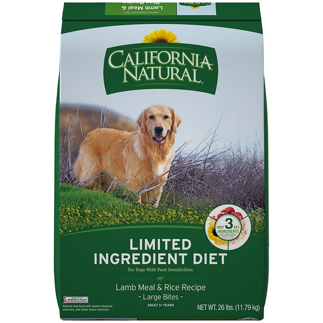 California Natural Adult Limited Ingredient Lamb Meal & Rice Recipe Large Bites Dog Food