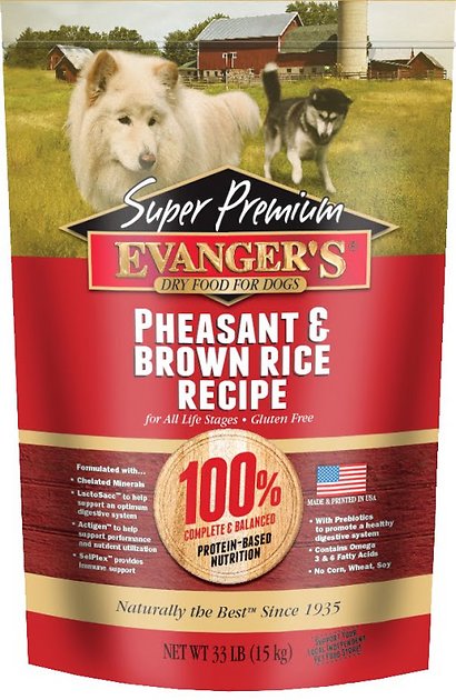 Evanger's Super Premium Pheasant & Brown Rice Formula Dry Dog Food