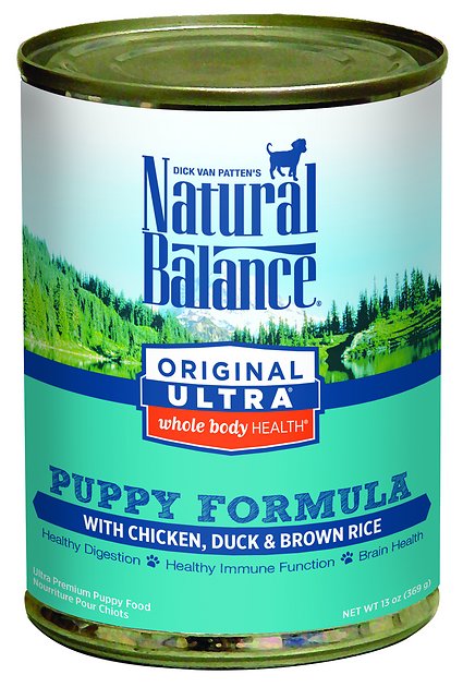 Natural Balance Original Ultra Whole Body Health Puppy Formula Chicken, Duck & Brown Rice Canned Dog Food