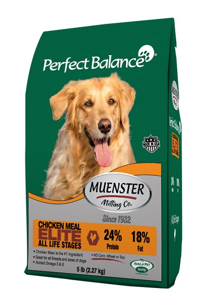 Muenster Perfect Balance Elite Chicken Meal All Life Stages Dry Dog Food