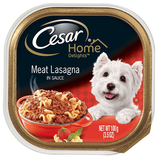 Cesar Home Delights Meat Lasagna Dog Food Trays, 3.5-oz, case of 24