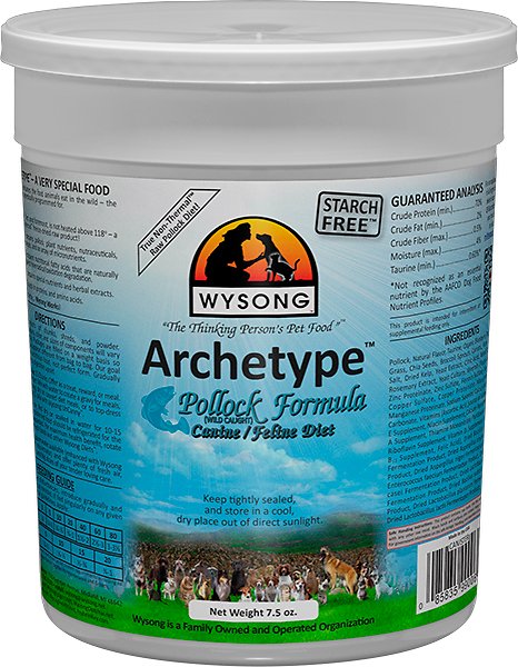 Wysong Archetype Pollock Formula Freeze-Dried Dog & Cat Food, 7.5-oz canister