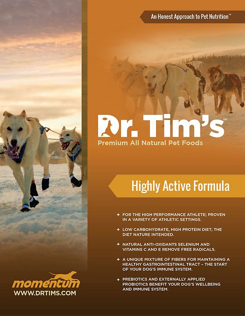 Dr. Tim's Highly Athletic Momentum Formula Dry Dog Food