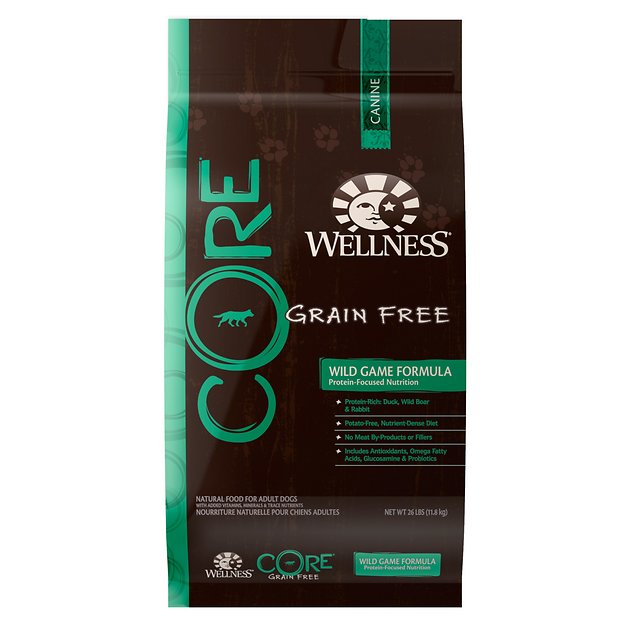 Wellness CORE Grain-Free Wild Game Duck, Turkey, Boar & Rabbit Recipe Dry Dog Food