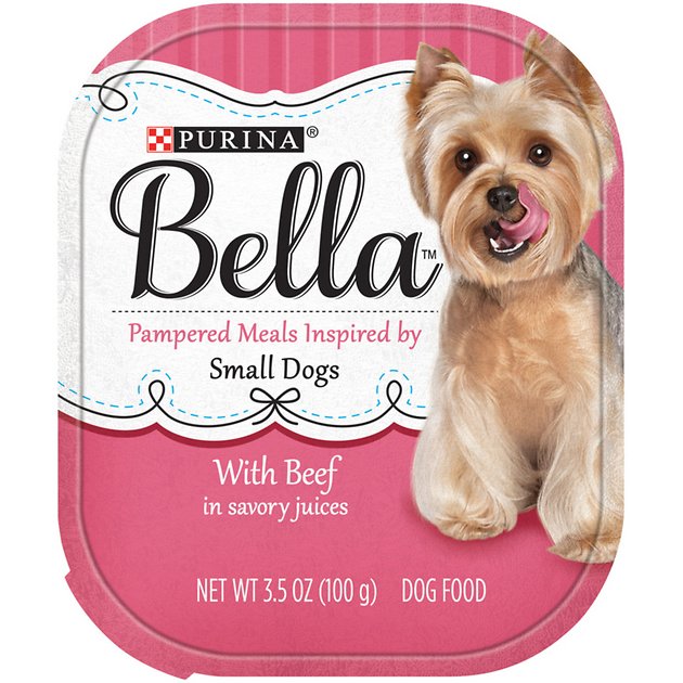 Purina Bella with Beef in Savory Juices Small Breed Dog Food Trays, 3.5-oz, case of 12