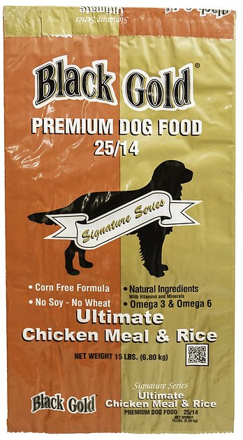 Black Gold Ultimate 25/14 Chicken Meal & Rice Dry Dog Food, 15-lb bag