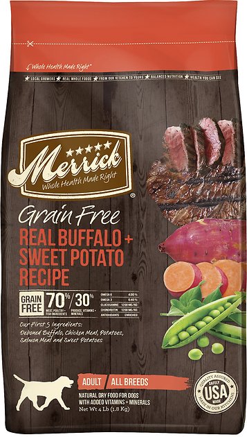 Merrick Grain-Free Real Buffalo + Sweet Potato Recipe Dry Dog Food