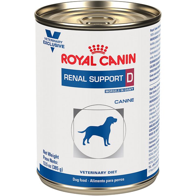 Royal Canin Veterinary Diet Renal Support D Canned Dog Food, 13.5-oz, case of 24