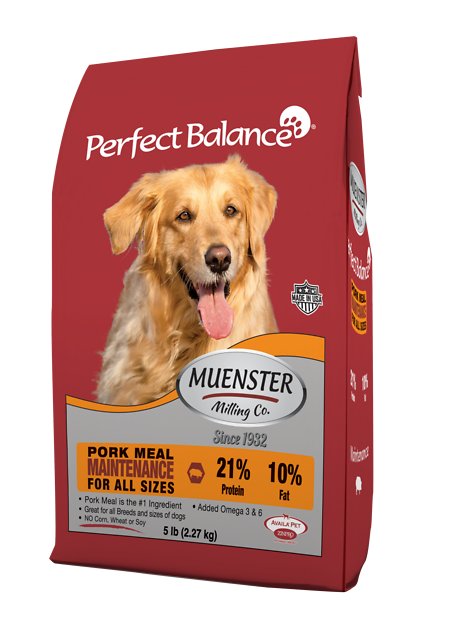 Muenster Perfect Balance Maintenance Pork Meal All Life Stages Dry Dog Food