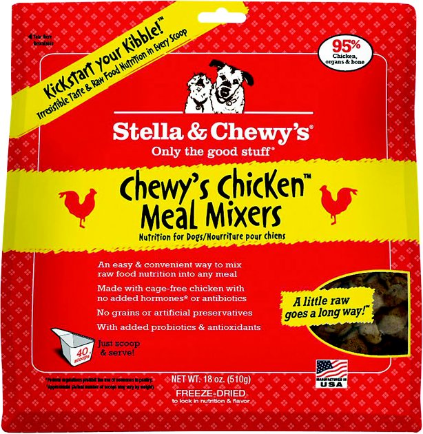 Stella & Chewy's Chewy's Chicken Meal Mixers Grain-Free Freeze-Dried Dog Food