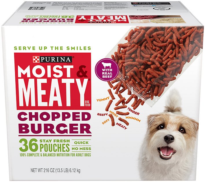 Moist & Meaty Chopped Burger Dry Dog Food