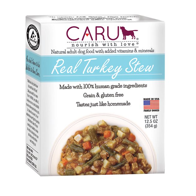 Caru Real Turkey Stew Grain-Free Wet Dog Food, 12.5-oz, case of 12