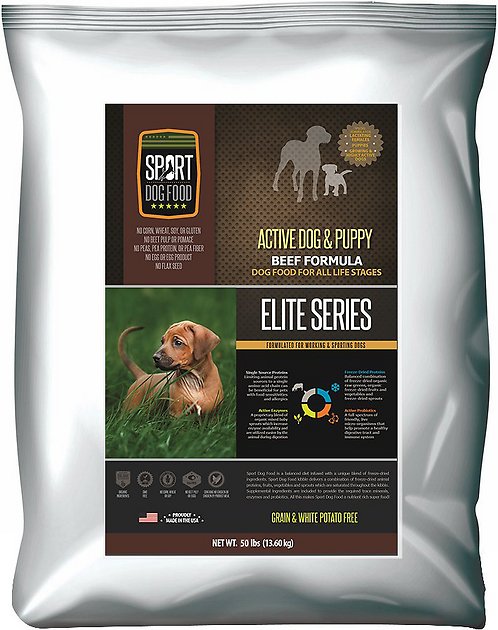 Sport Dog Food Elite Active Dog & Puppy Beef Formula Grain-Free Dry Dog Food