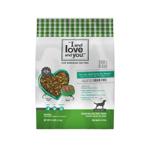 I and Love and You Raw Raw Lamb Boom Ba Dinner Grain-Free Dehydrated Dog Food