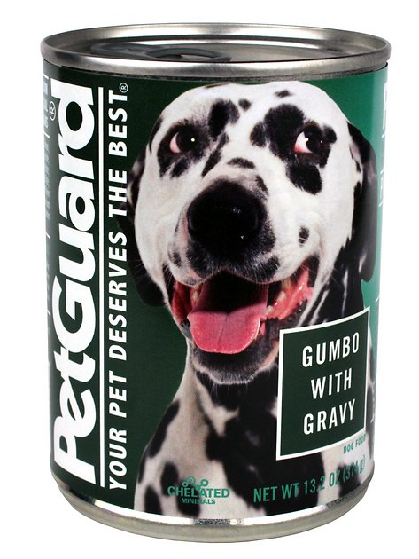 PetGuard Gumbo with Gravy Canned Dog Food, 13.2-oz, case of 12