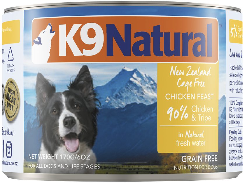 K9 Natural Cage-Free Chicken & Tripe Feast Grain-Free Canned Dog Food