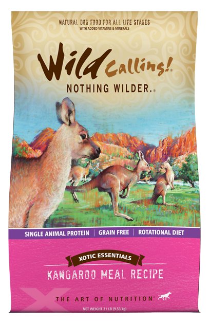 Wild Calling Xotic Essentials Kangaroo Meal Recipe Grain-Free Dry Dog Food